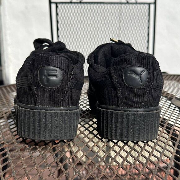 Puma X Rihanna Fenty Women's 9.5 size Creeper Phatty Corduroy Black - Pre-Owned - Picture 5 of 5